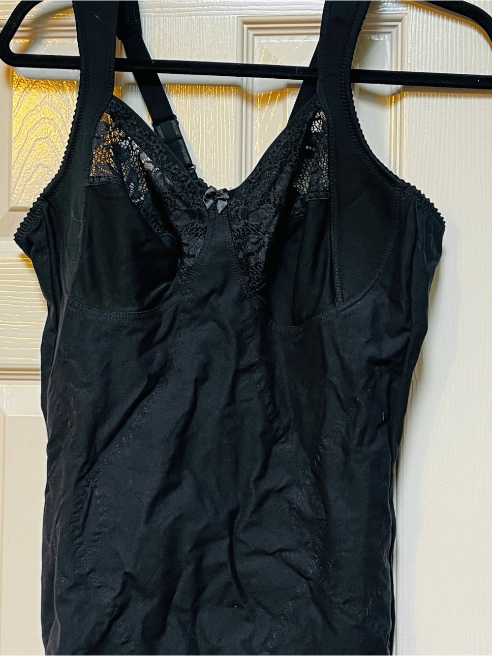 Black Lace-Trim Shaping Camisole Bodyslimmer